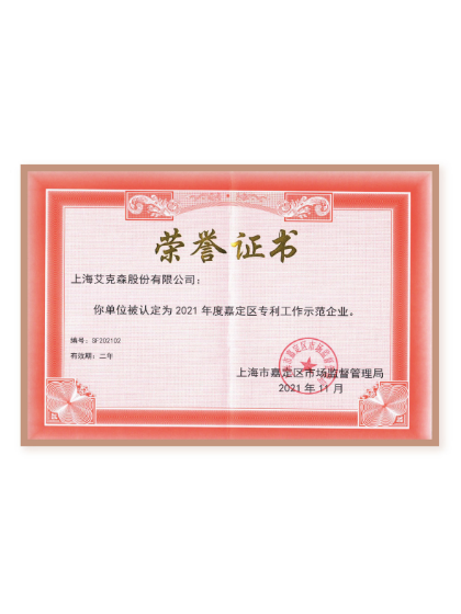 嘉定區(qū)專利工作示范企業(yè) 嘉定區(qū)專利工作示范企業(yè)